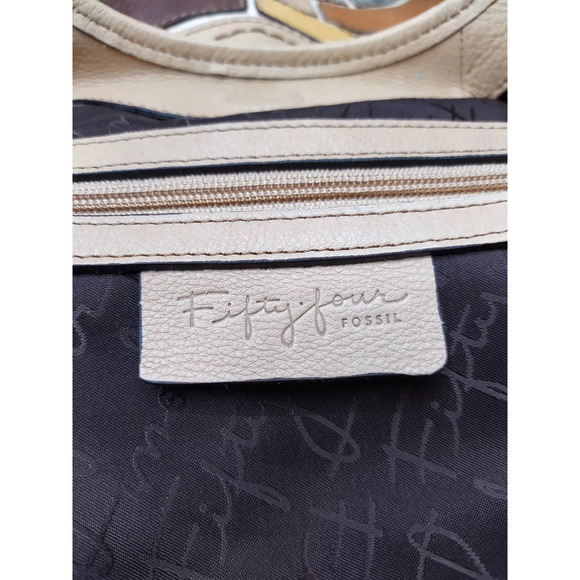 Fossil Fifty Four Patchwork Multicolor Leather Hobo Shoulder Bag - Picture 12 of 16